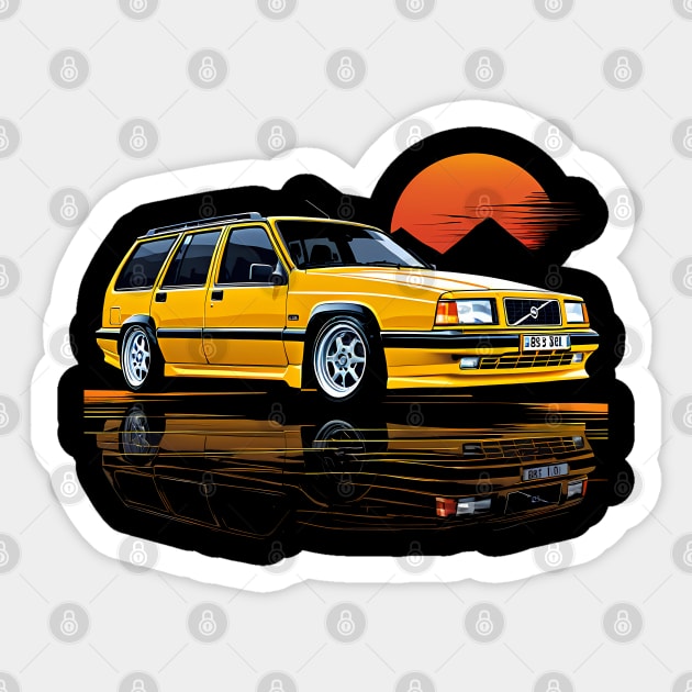 Volvo 850r Station Wagion Sticker by TaevasDesign